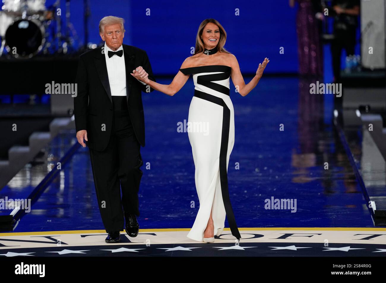 President Donald Trump and Melania Trump at the Liberty Ball during the