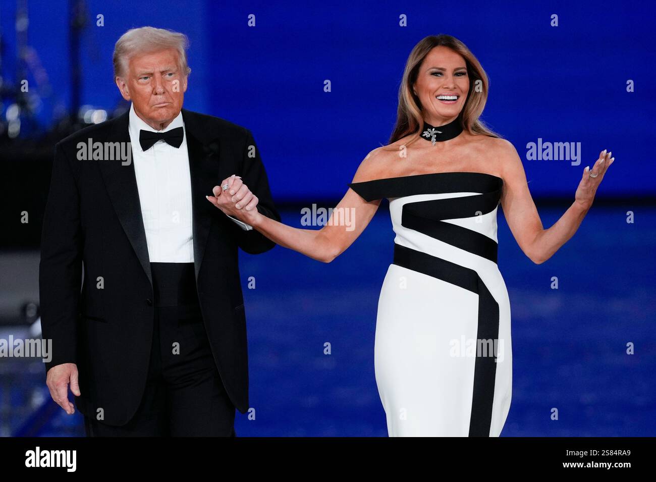 President Donald Trump and Melania Trump at the Liberty Ball during the