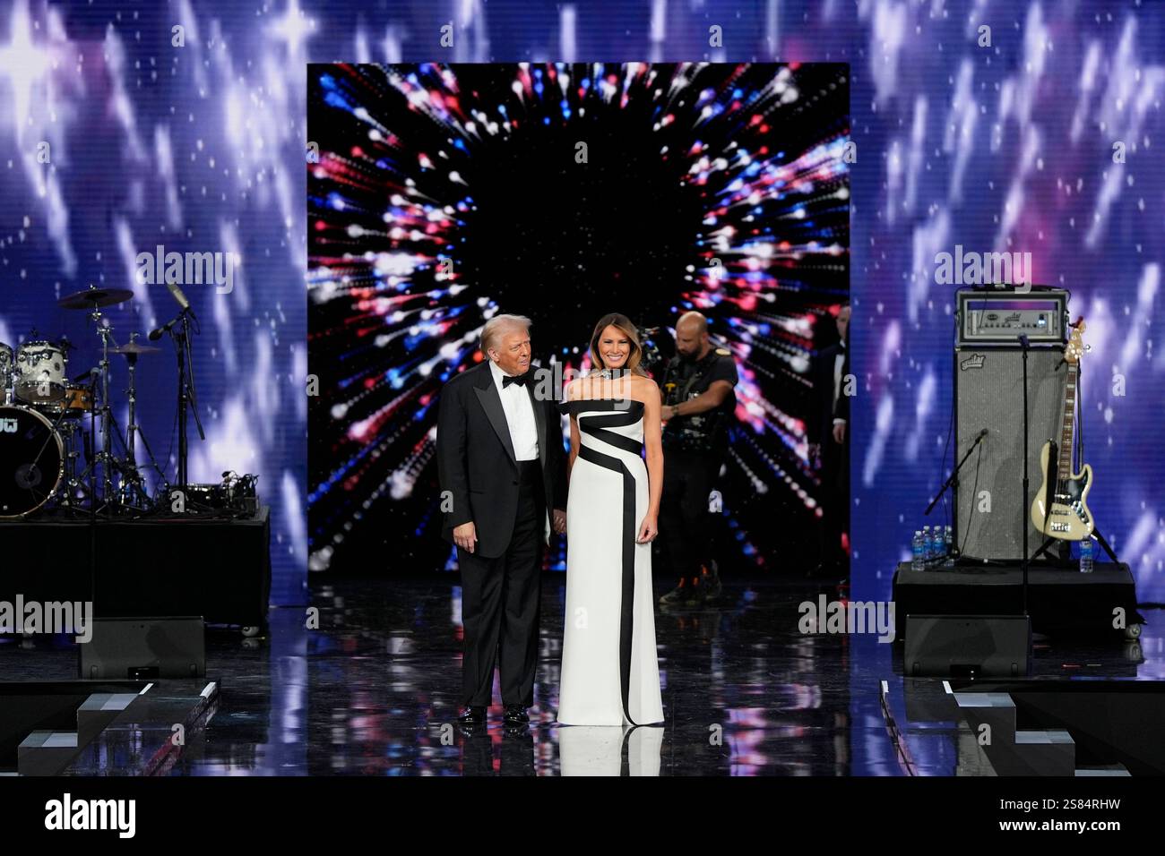 President Donald Trump and first lady Melania Trump at the Liberty Ball