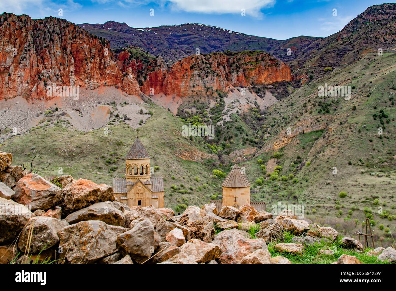 Church in nature. Beautiful architecture of churches. Armenian ...