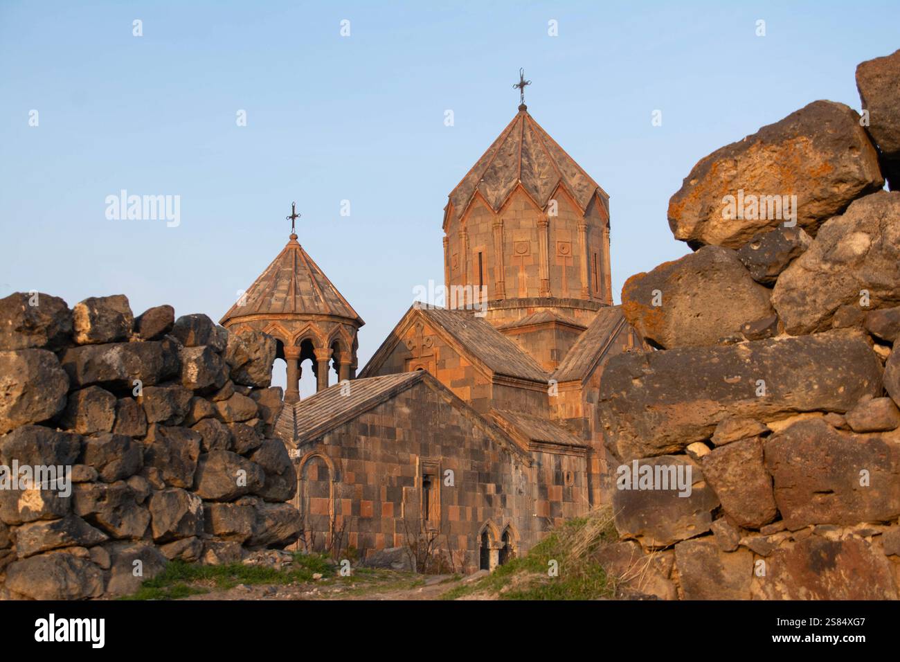 Church in nature. Beautiful architecture of churches. Armenian ...