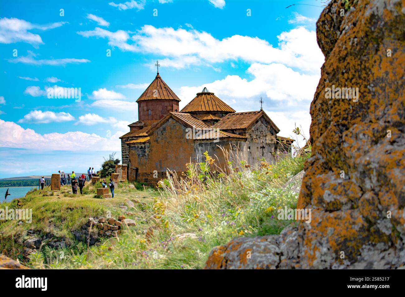 Church in nature. Beautiful architecture of churches. Armenian ...