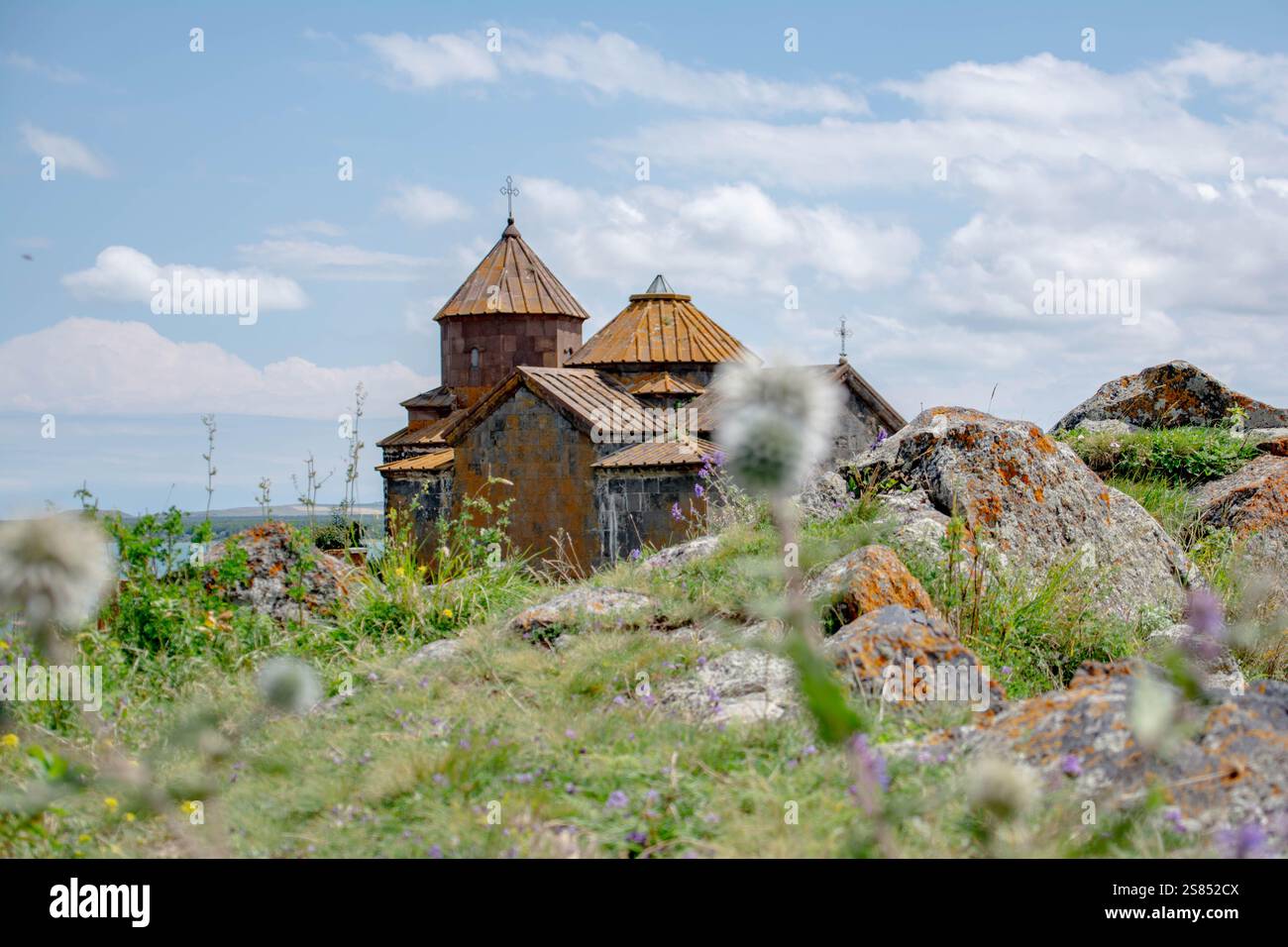 Church in nature. Beautiful architecture of churches. Armenian ...