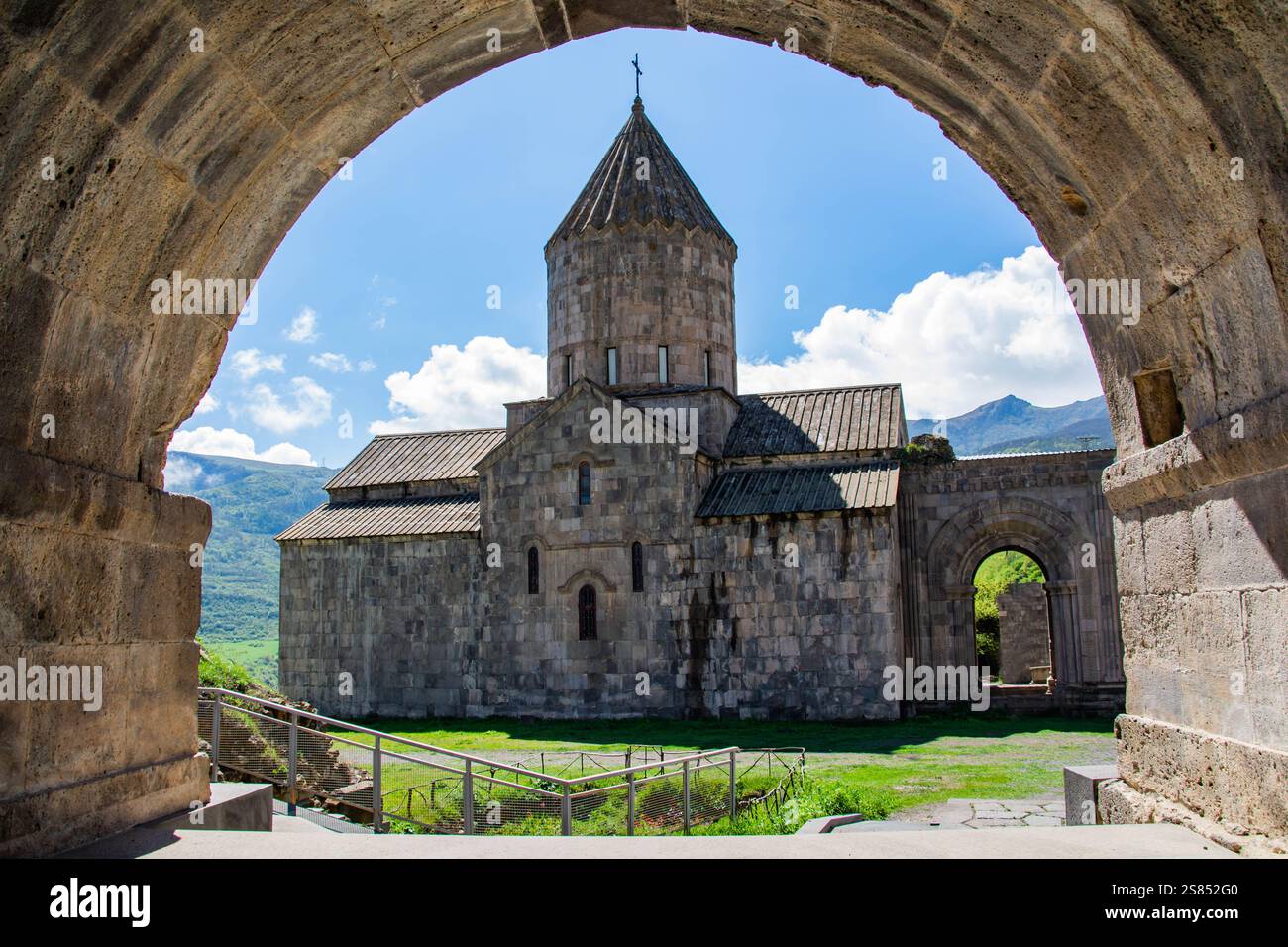 Church in nature. Beautiful architecture of churches. Armenian ...
