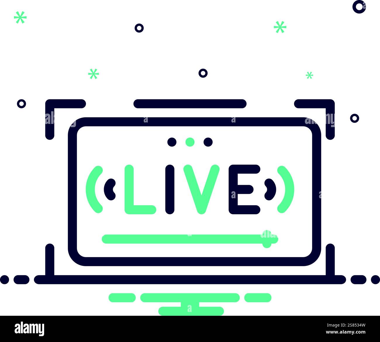 Icon for live, streaming Stock Vector Image & Art - Alamy
