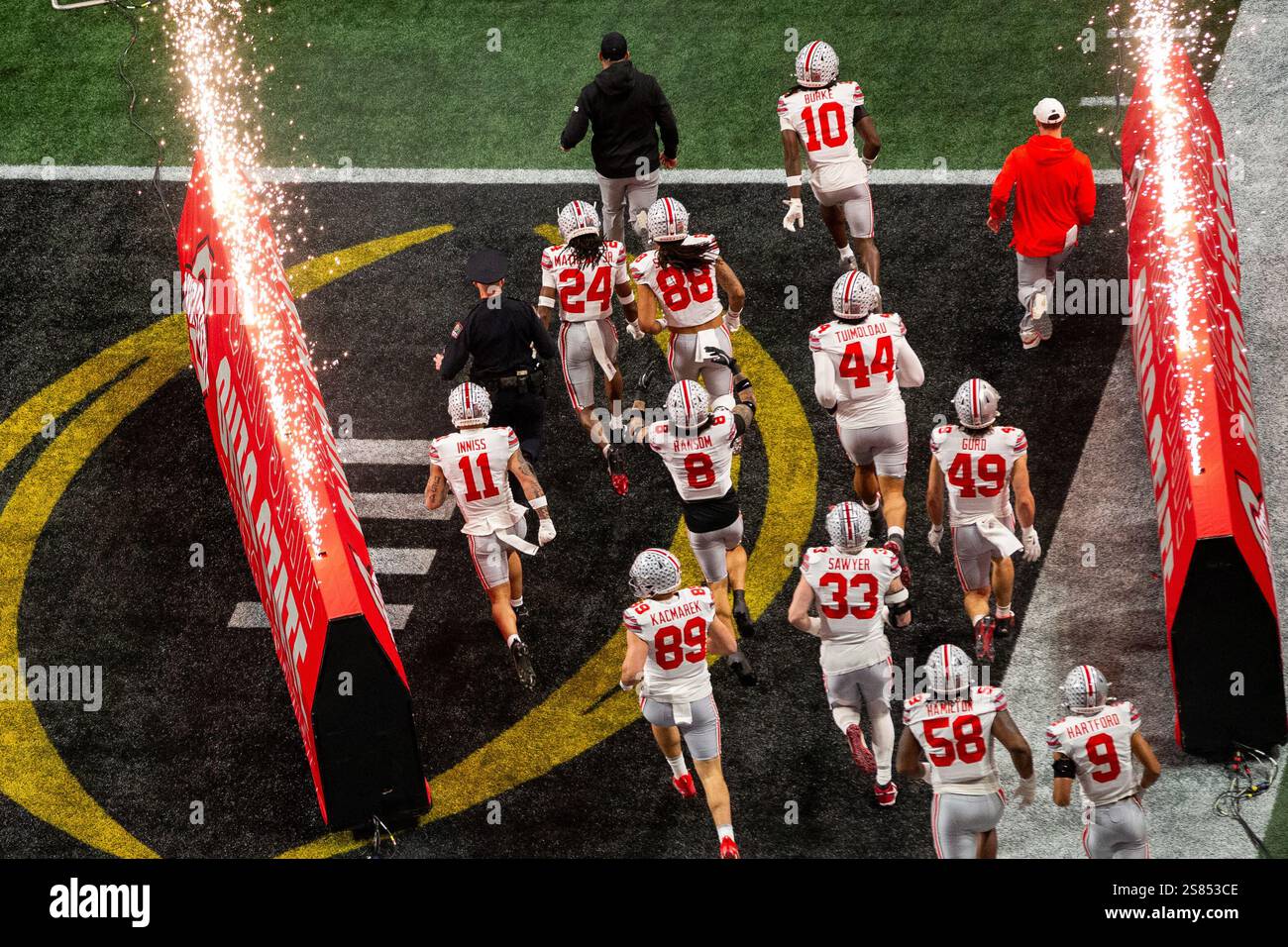 January 20, 2025 Ohio State runs out for the 2025 CFP National