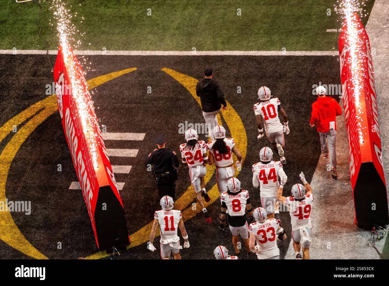 January 20, 2025 Ohio State runs out for the 2025 CFP National