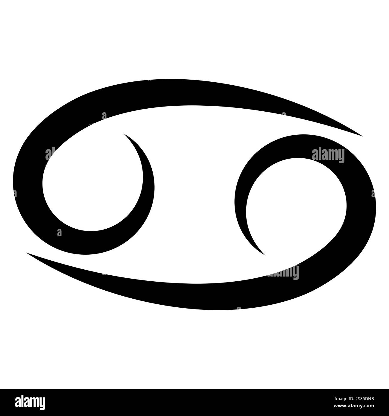 Cancer Zodiac Symbol, cancer zodiac horoscope astrology sign Stock