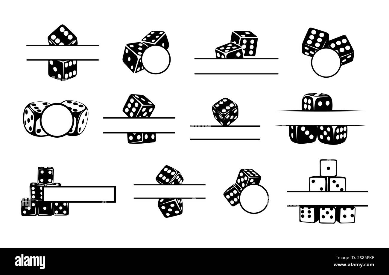 throwing-dice-game-stock-vector-images-alamy