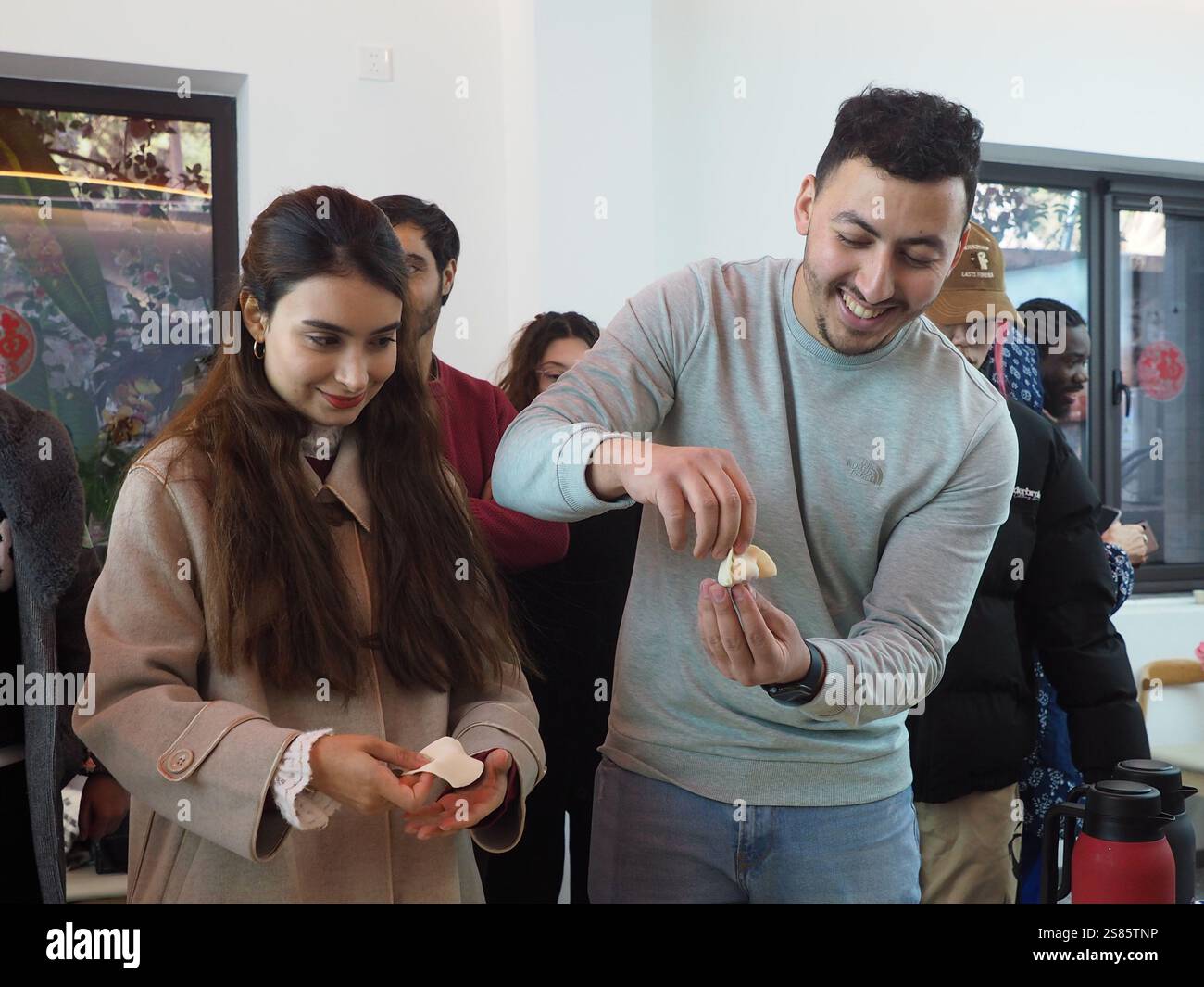 BEIJING, CHINA JANUARY 21, 2025 International students experience