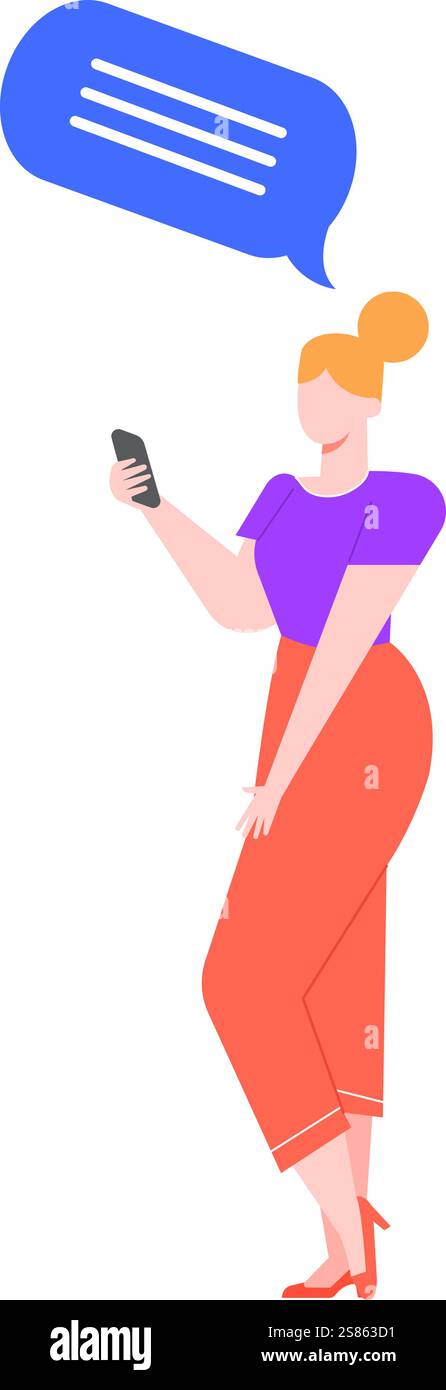 Phone, lifestyle, friends Stock Vector Images - Alamy