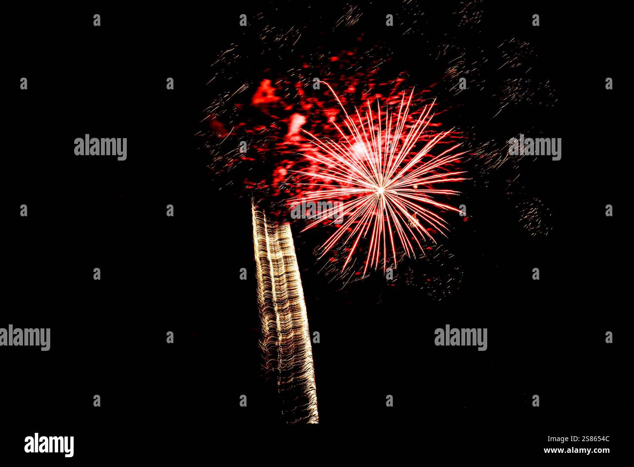 Abstract dark background colorful fireworks hi-res stock photography ...