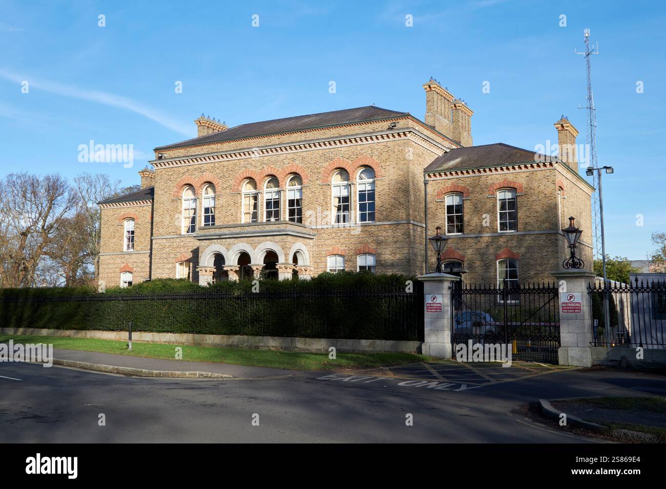 garda officers club in the garda siochana headquarters in phoenix park dublin republic of ireland Stock Photo