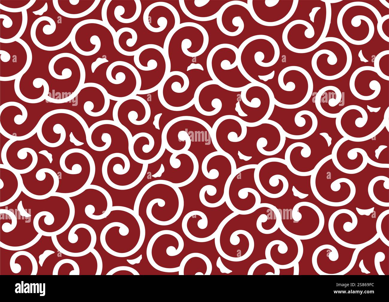 Horizontally And Vertically Repeatable Vector Seamless Japanese Vintage Arabesque Pattern. Stock Vector
