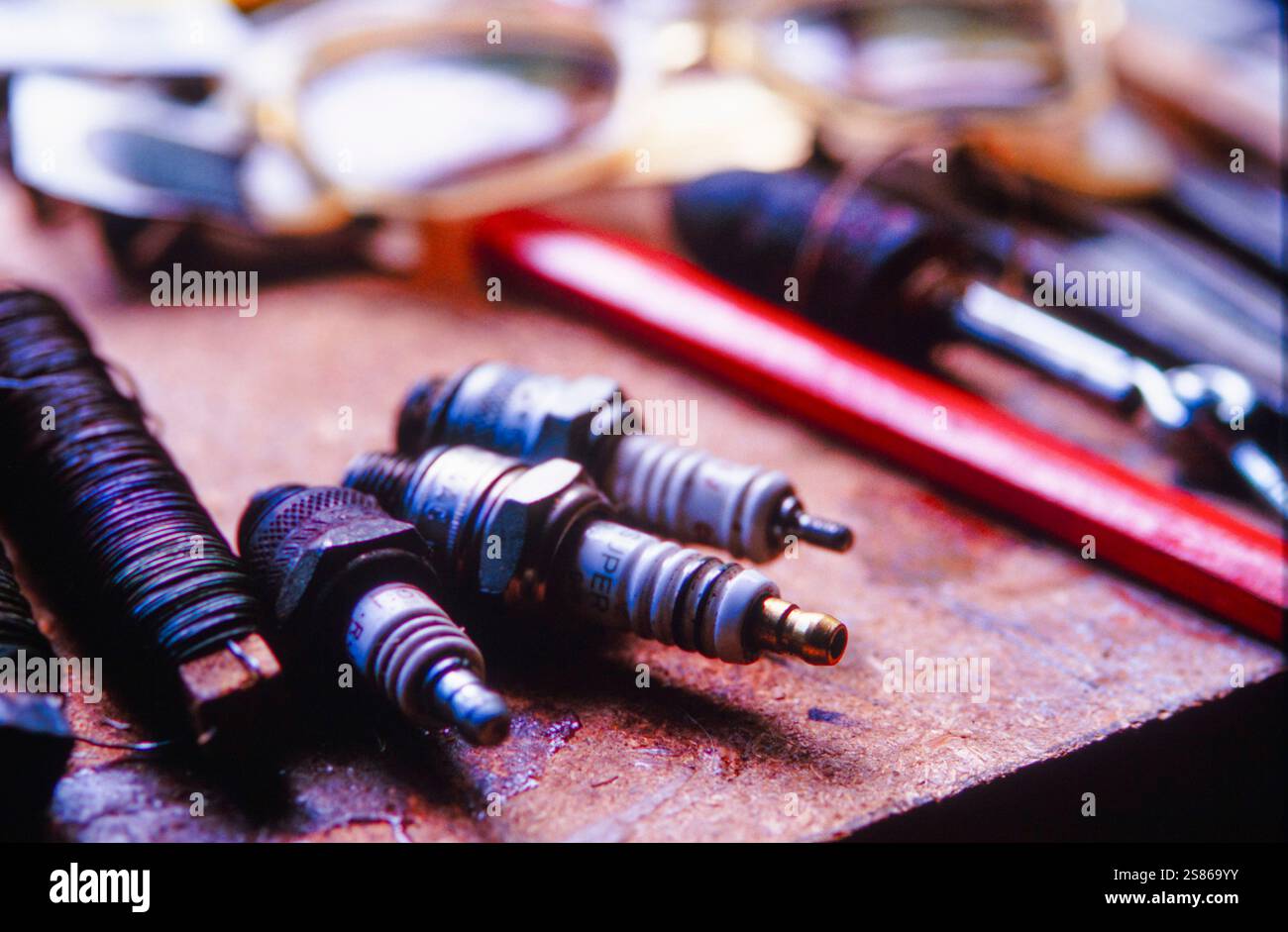 Workshop objects Stock Photo