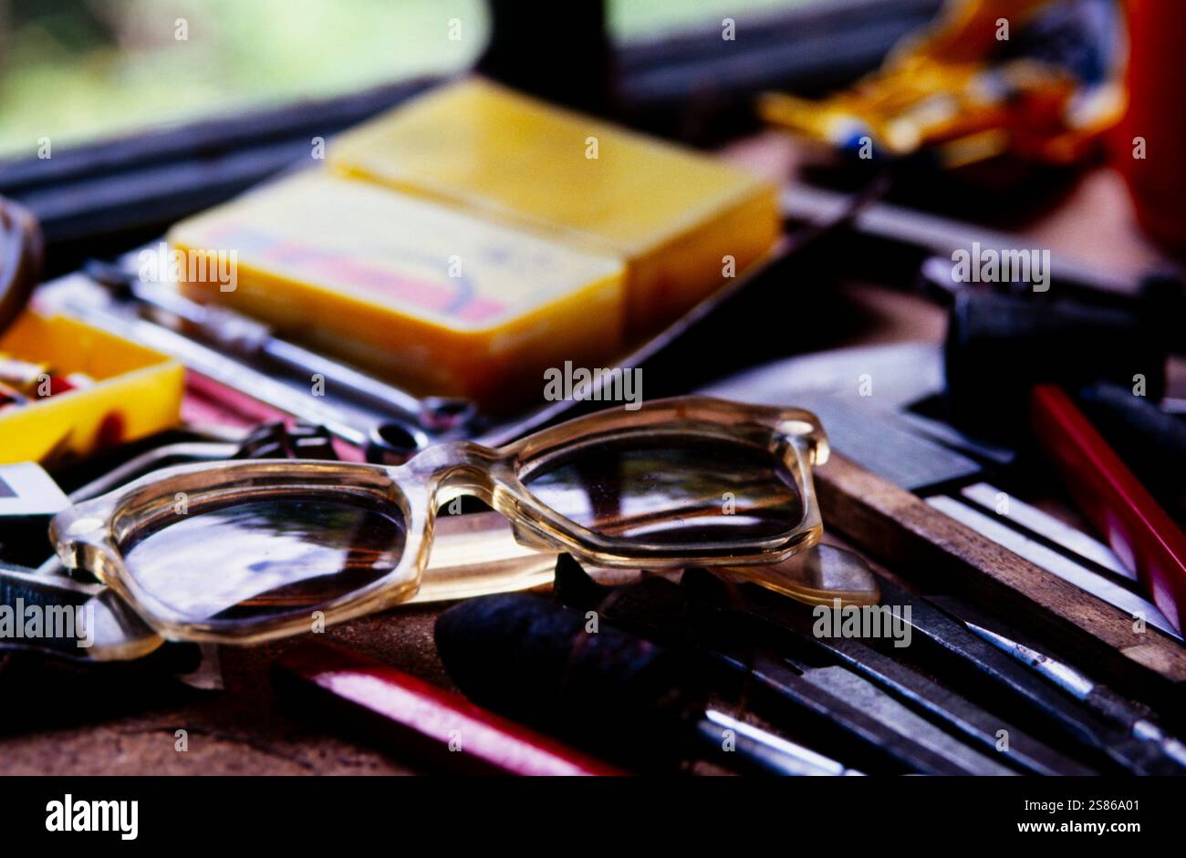Workshop objects Stock Photo