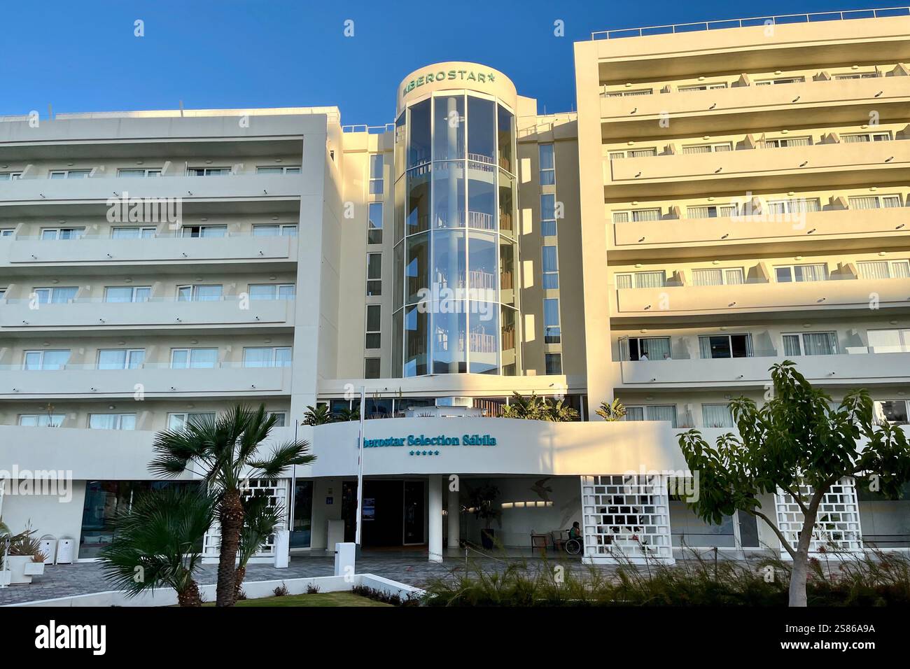 Iberostar Selection Sábila Hotel in Costa Adeje, Tenerife, Canary Islands, Spain. 11th January 2025 - Smartphone Captured Stock Image