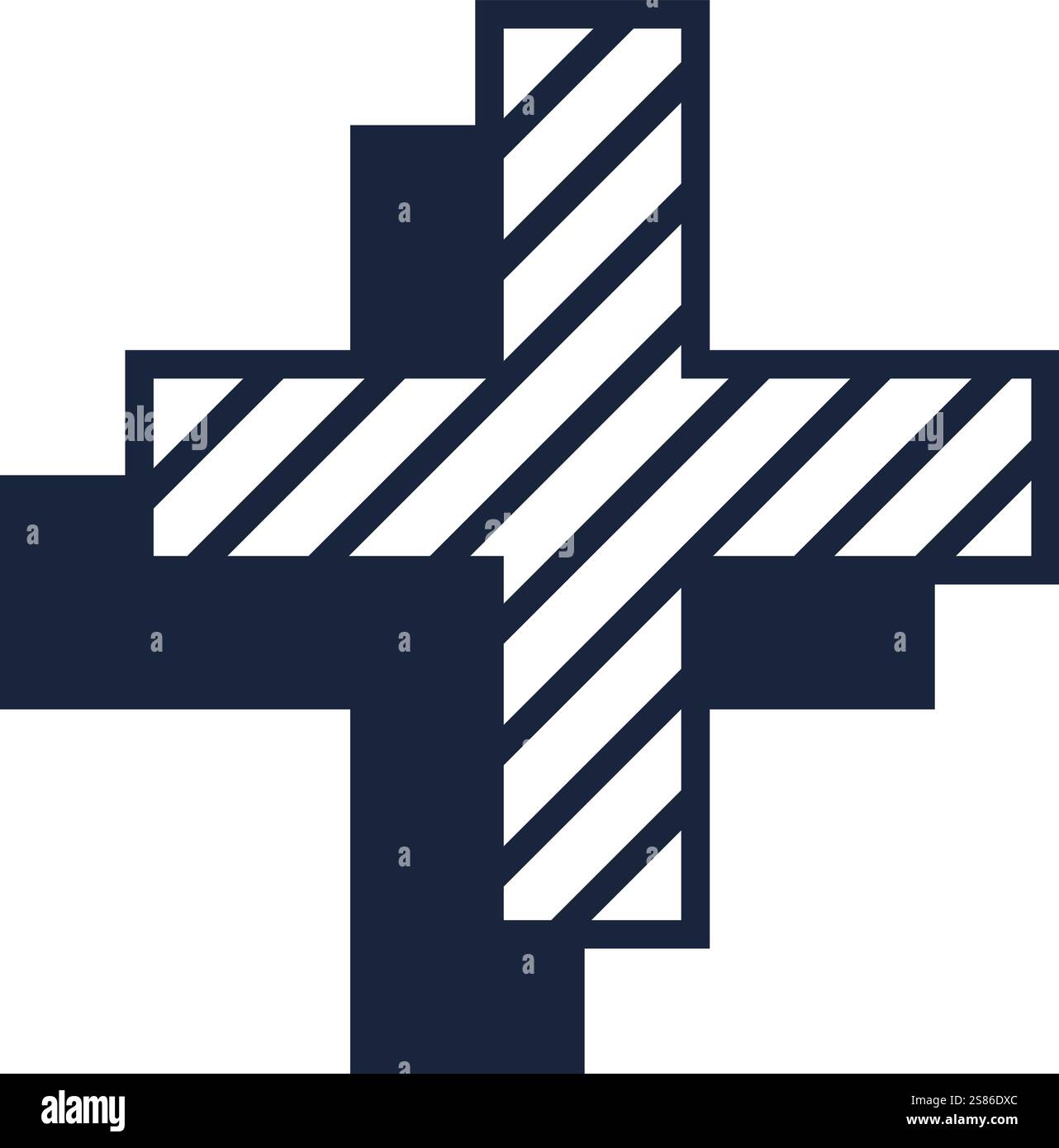 Offset cross Stock Vector Images - Alamy