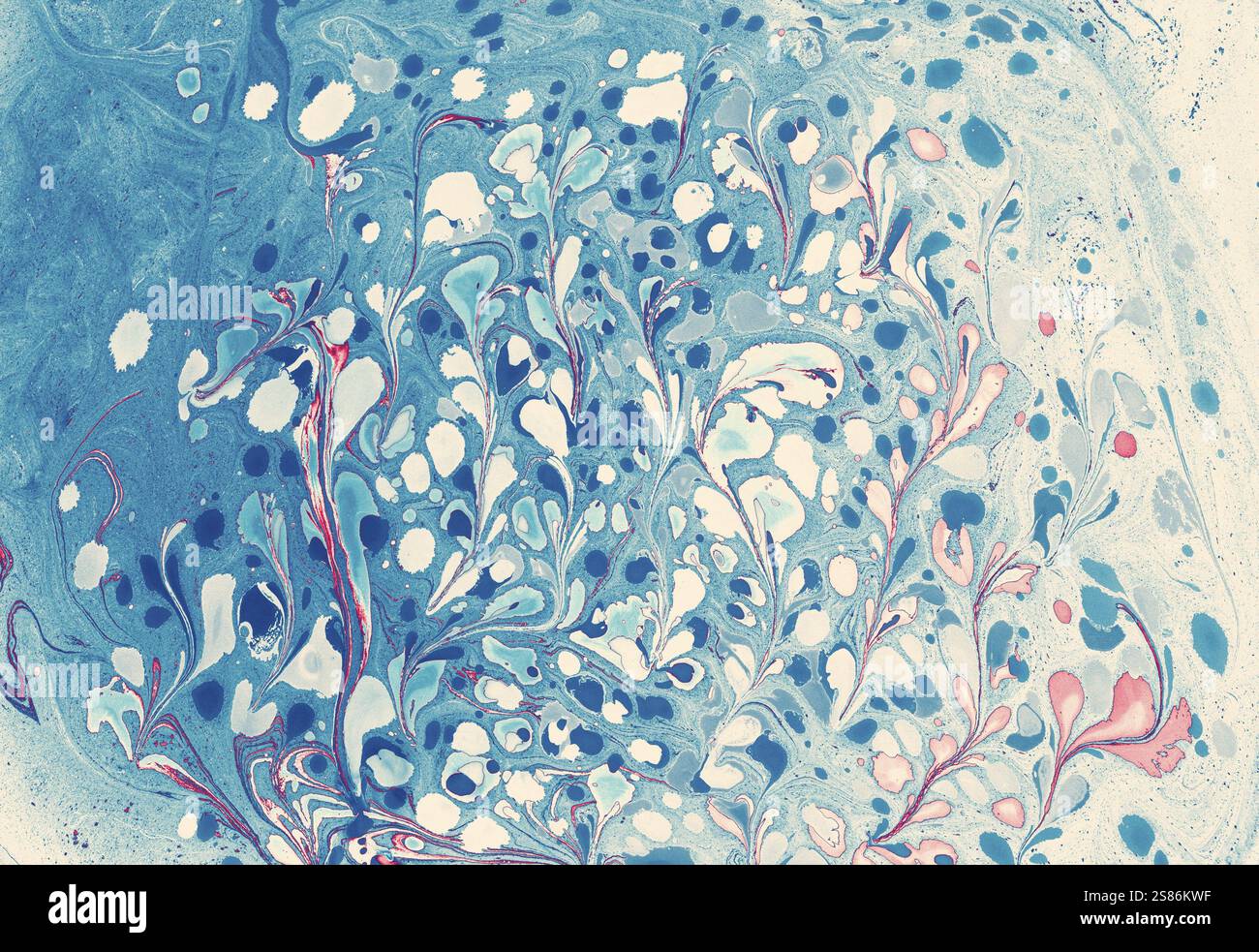 Abstract marbling floral pattern for fabric, design Stock Photo - Alamy