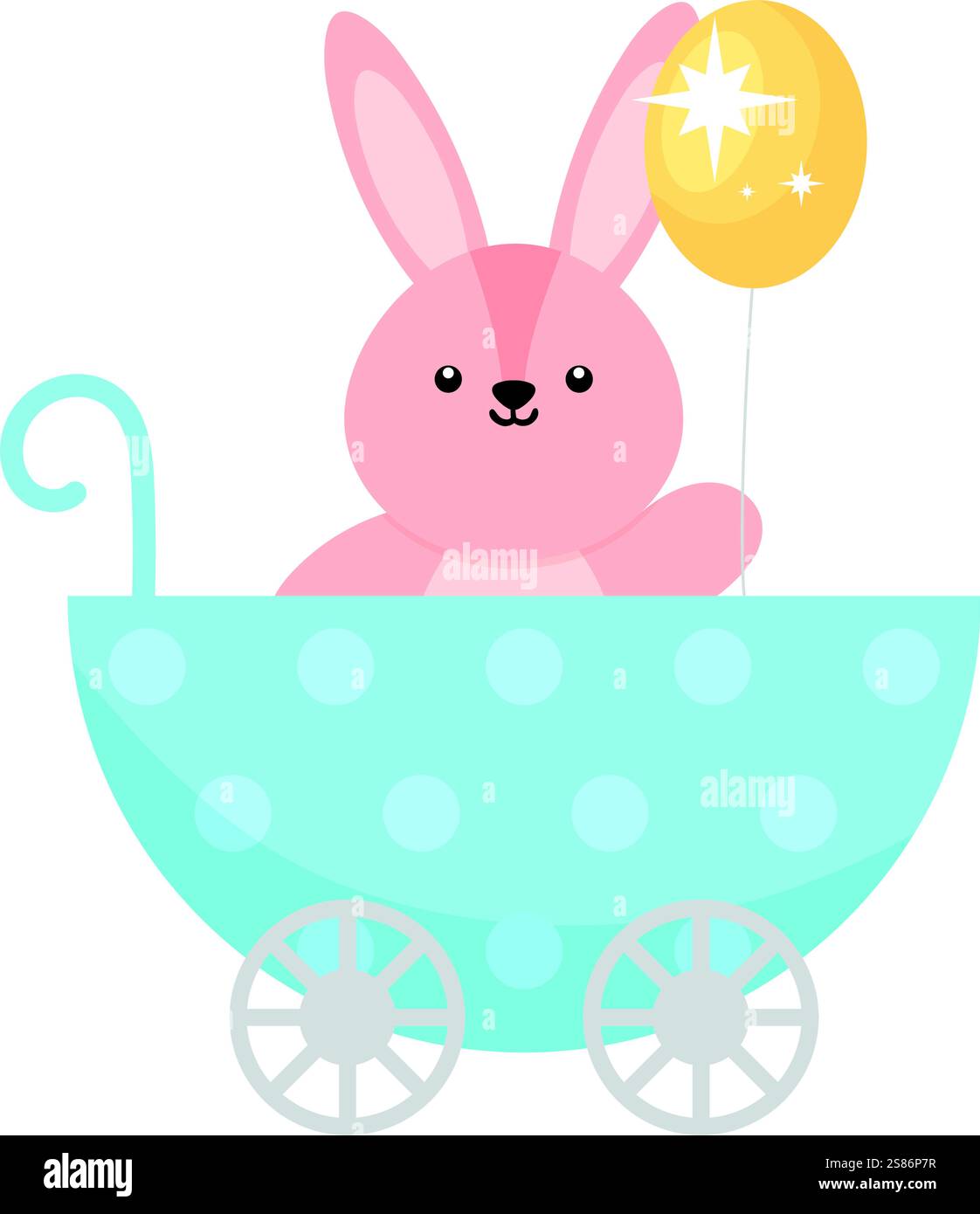 Baby Shower Graphics Rabbit baby shower bunny cartoon Stock Vector Image & Art - Alamy