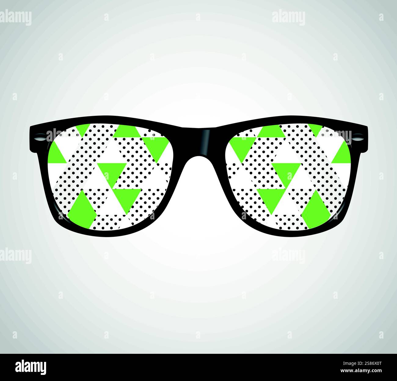 Sunglasses with Polygons Abstract Geometric Triangles Vector Illustration Stock Vector