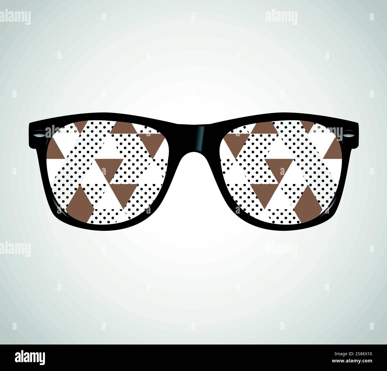 Sunglasses with Polygons Abstract Geometric Triangles Vector Illustration Stock Vector