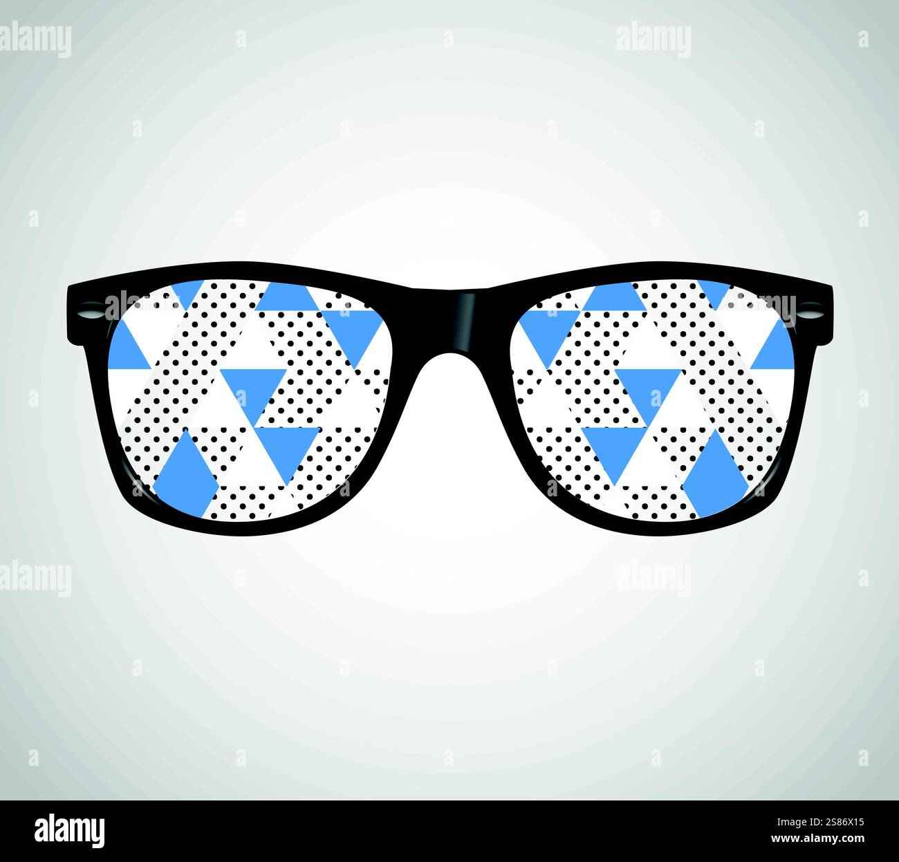 Sunglasses with Polygons Abstract Geometric Triangles Vector Illustration Stock Vector