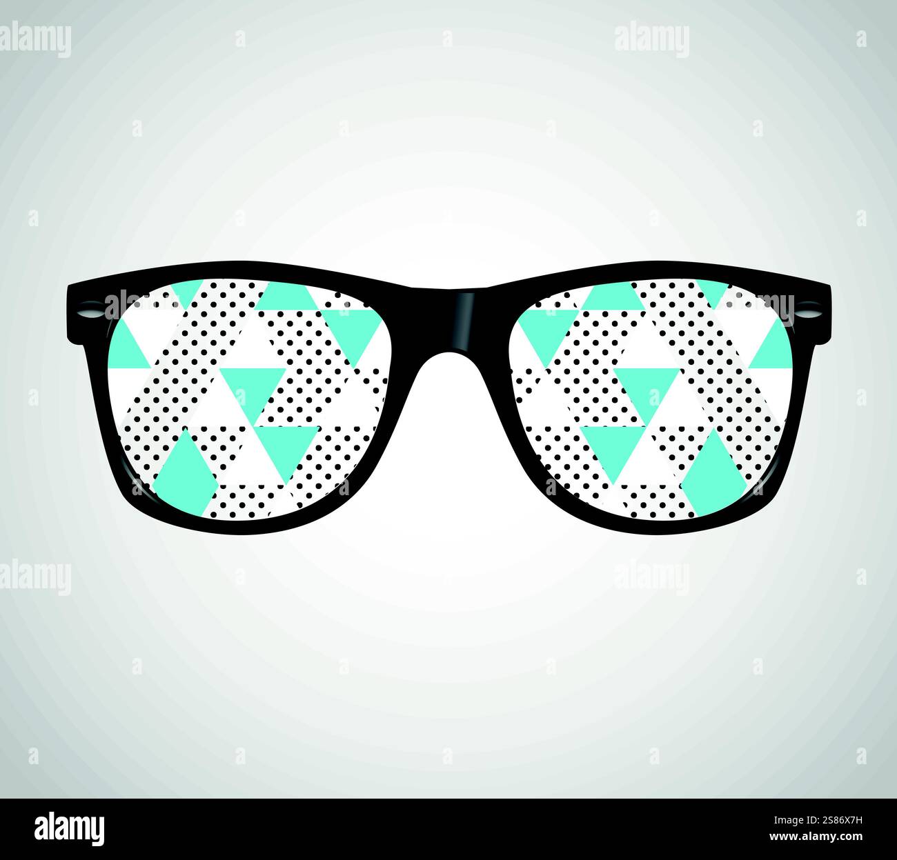 Sunglasses with Polygons Abstract Geometric Triangles Vector Illustration Stock Vector