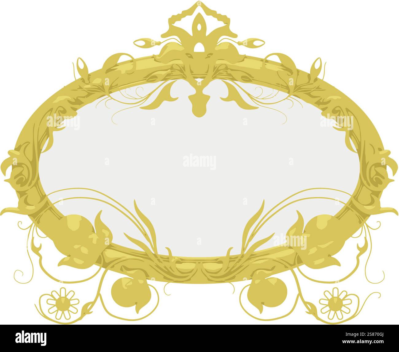 Vector gold frame Stock Photo - Alamy