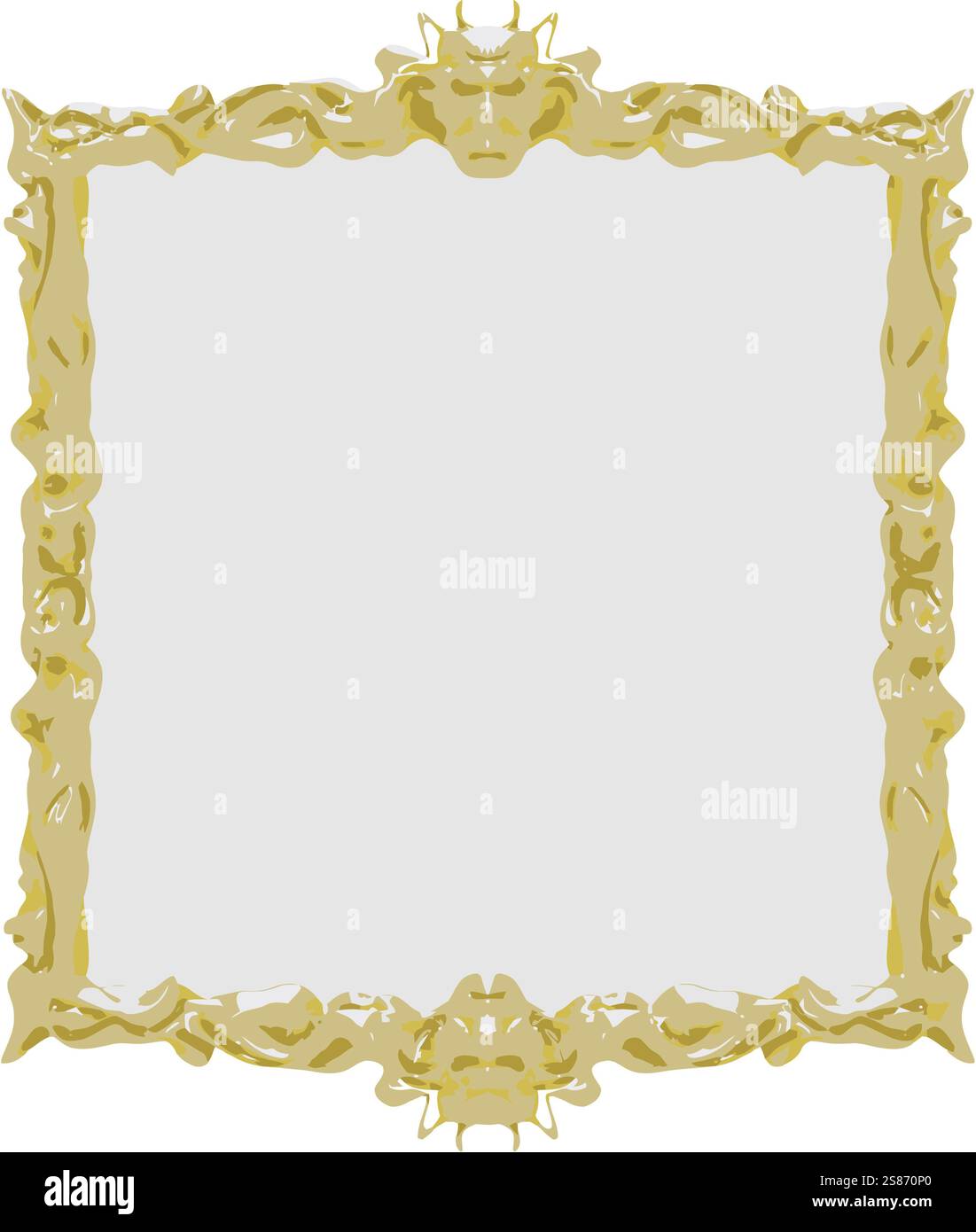 Vector gold frame Stock Photo - Alamy