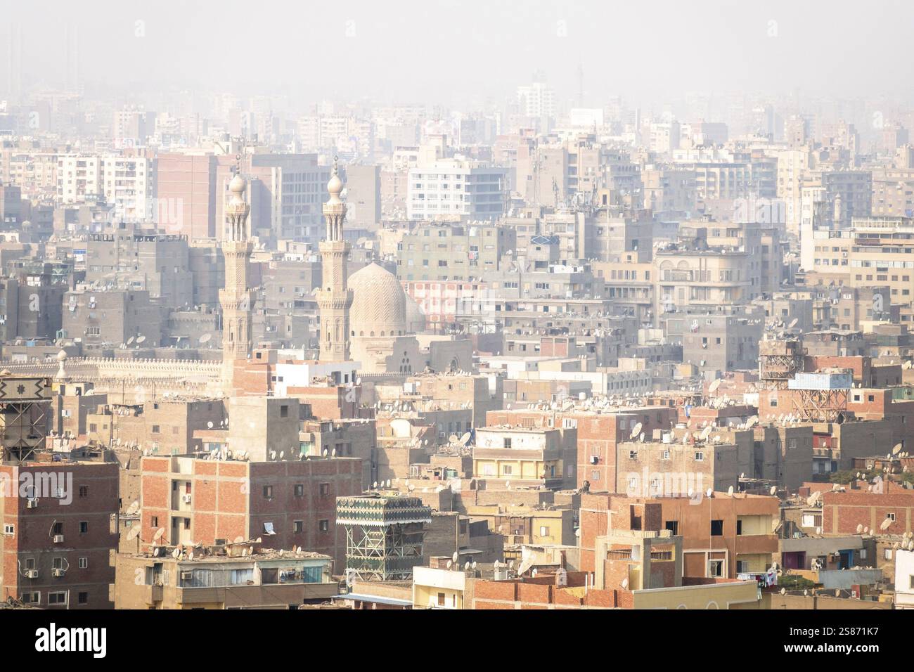 An image of a hazey scenery at Cairo Egypt Stock Photo - Alamy