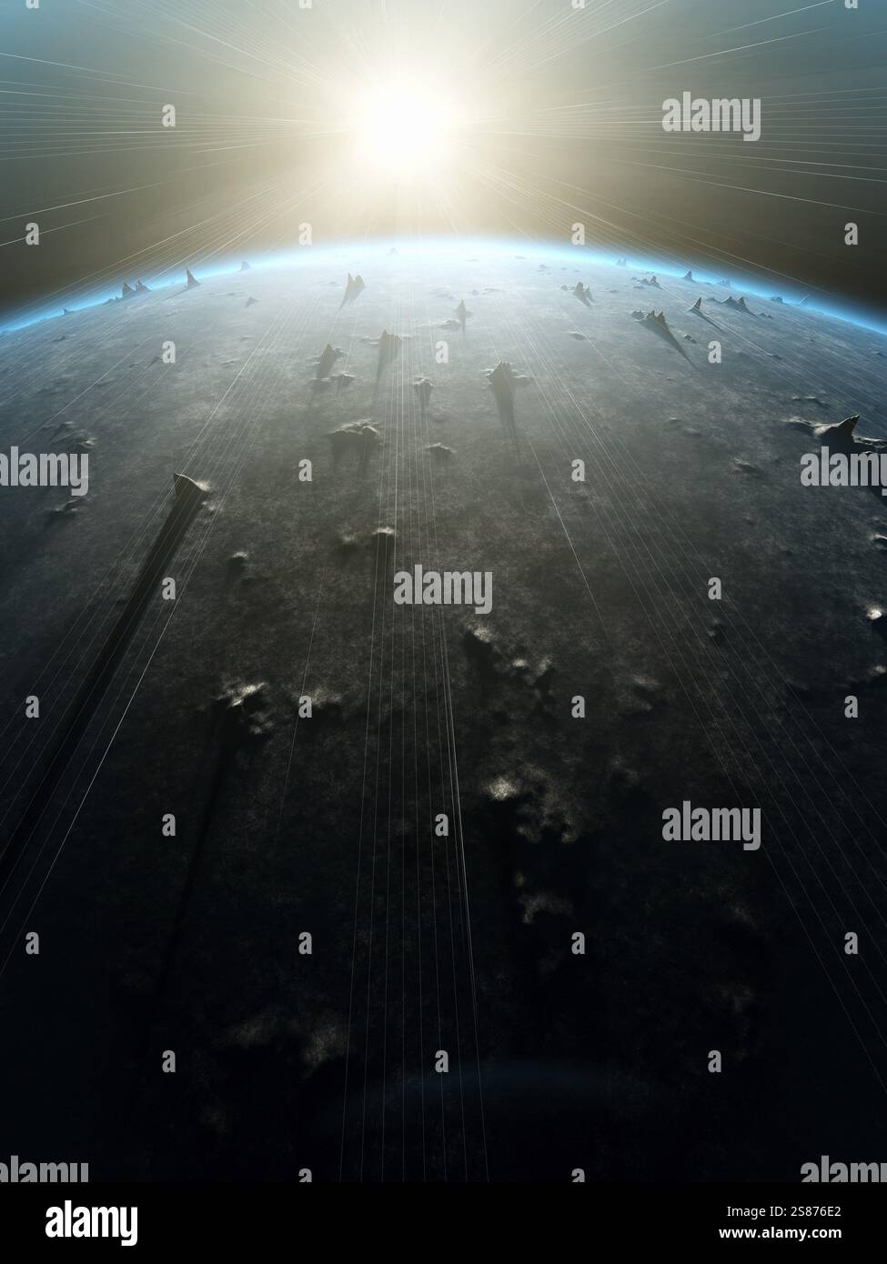 Nice Model Space An illustration of a nice deep space planet background Stock Photo - Alamy