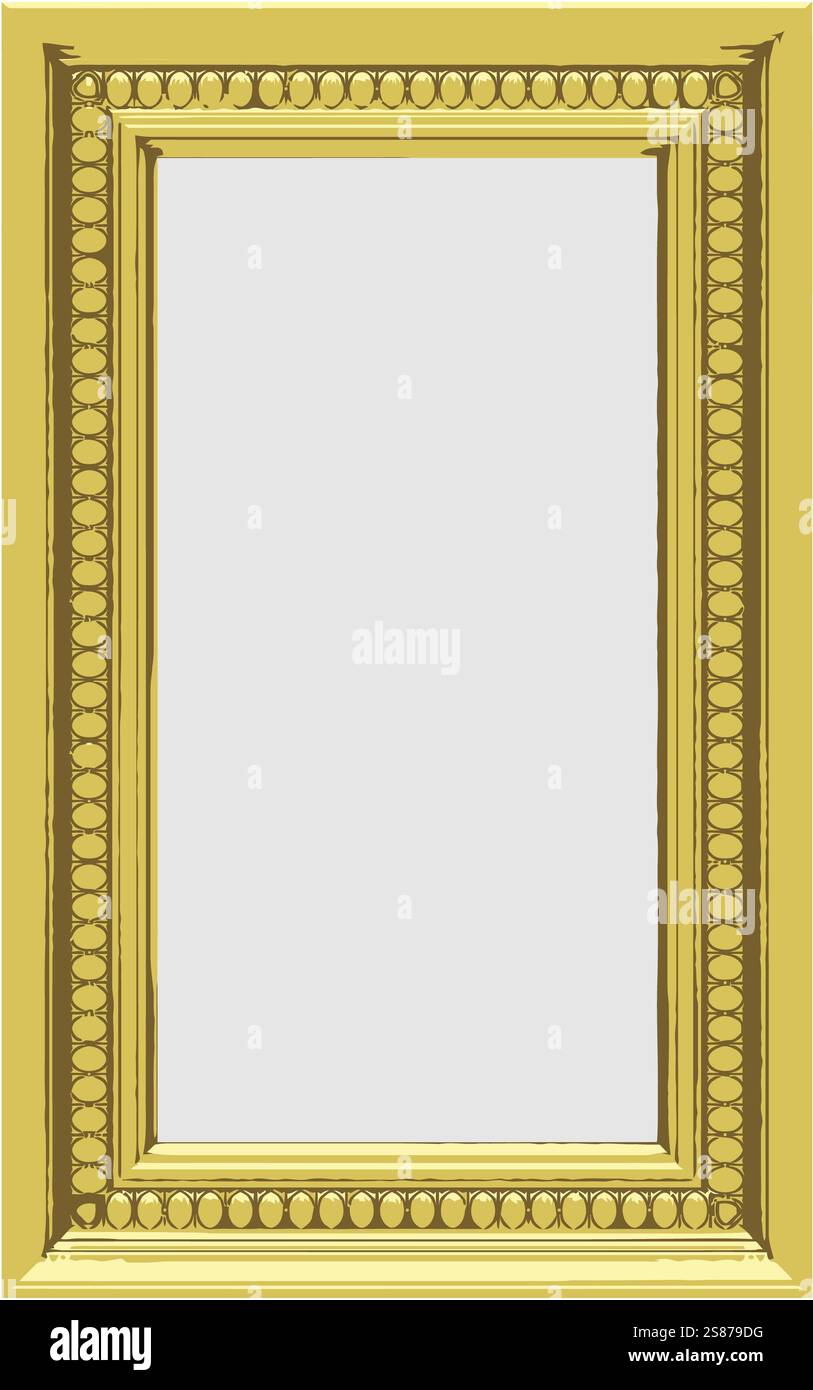 Vector gold frame Stock Photo - Alamy
