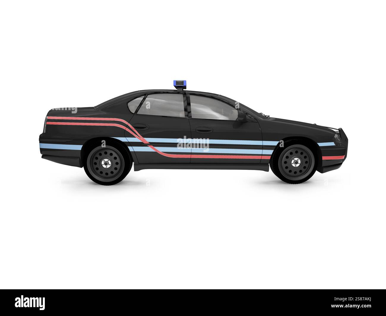Isolated police car on a white background Stock Photo - Alamy