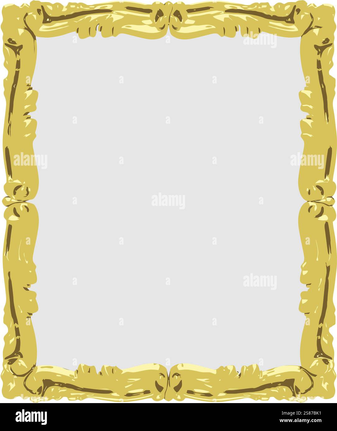 Vector gold frame Stock Photo - Alamy