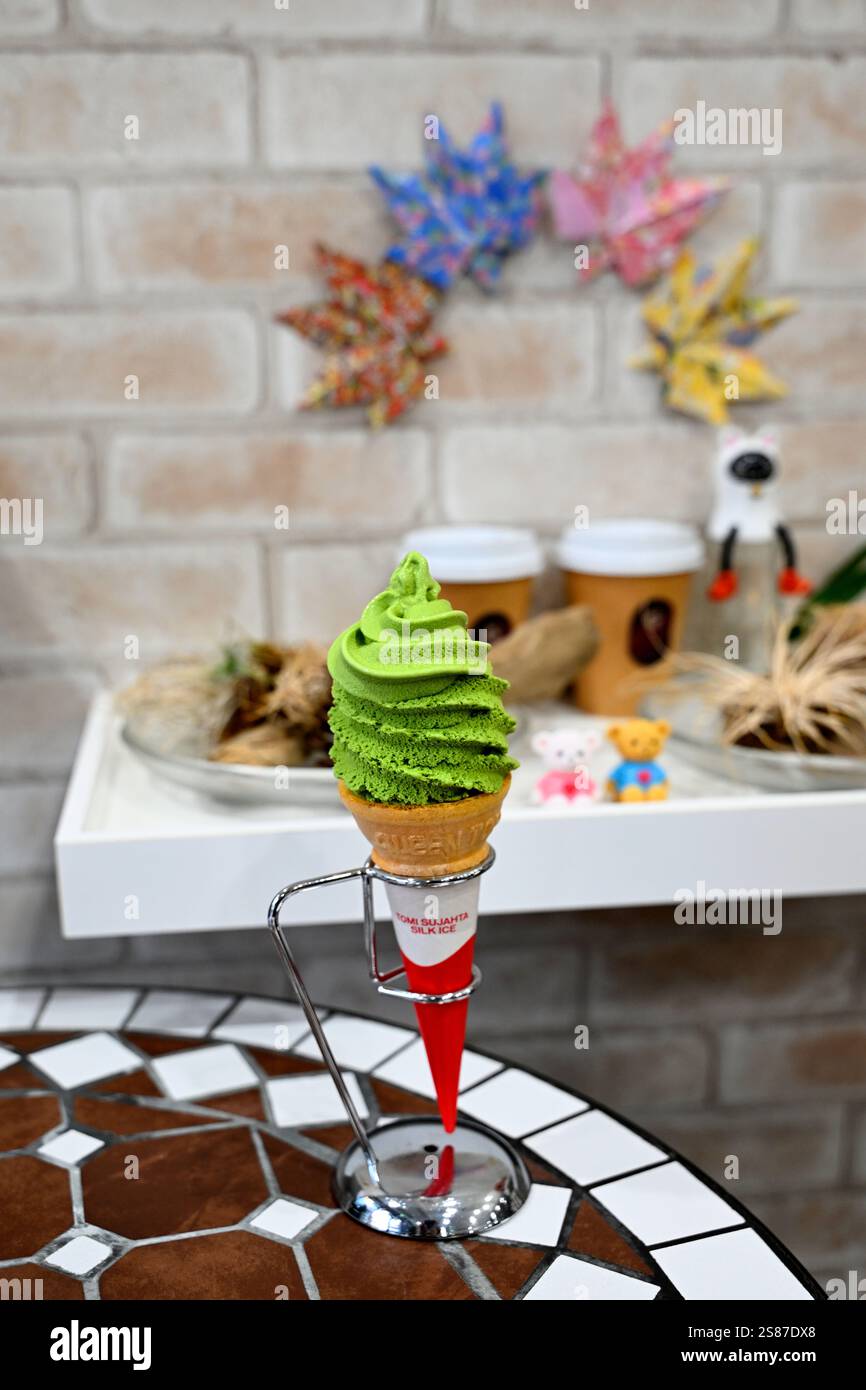 Coffee shop and ice cream Tokyo Japan Stock Photo
