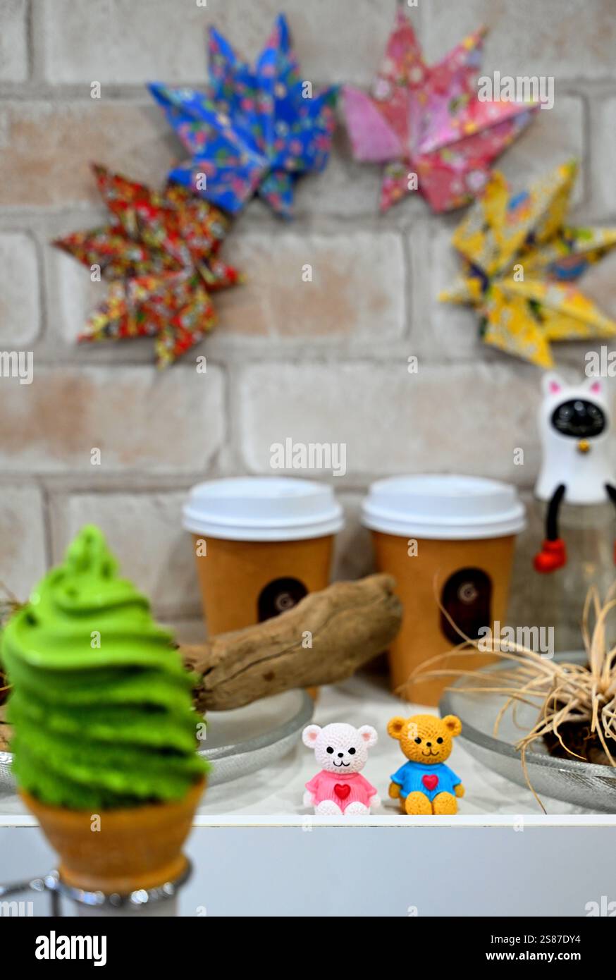 Coffee shop and ice cream Tokyo Japan Stock Photo