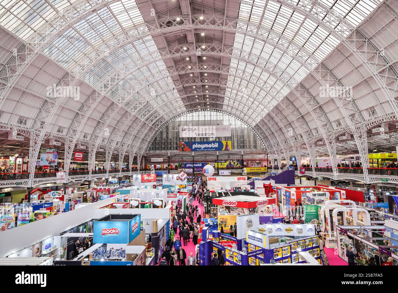 London, UK, 21st Jan 2025. General view of the halls. The Toy Fair 2025