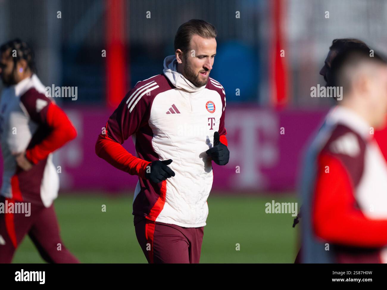 21 January 2025, Bavaria, Munich Soccer Champions League, before the