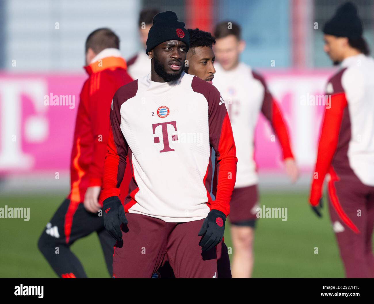 21 January 2025, Bavaria, Munich Soccer Champions League, before the