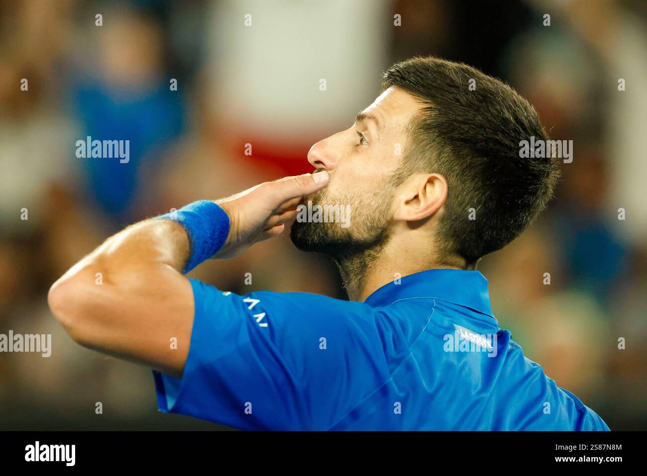 Melbourne, Australia, 21 Jan 2025. Novak Djokovic (SRB) during the 2025 Tennis Australian Open