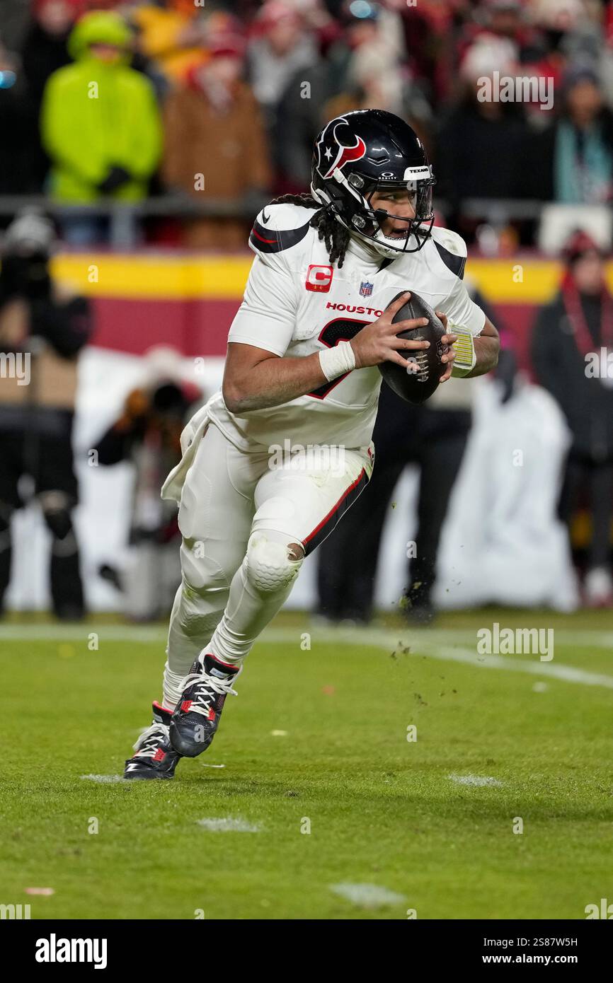 Houston Texans quarterback C.J. Stroud (7) looks to pass during an NFL