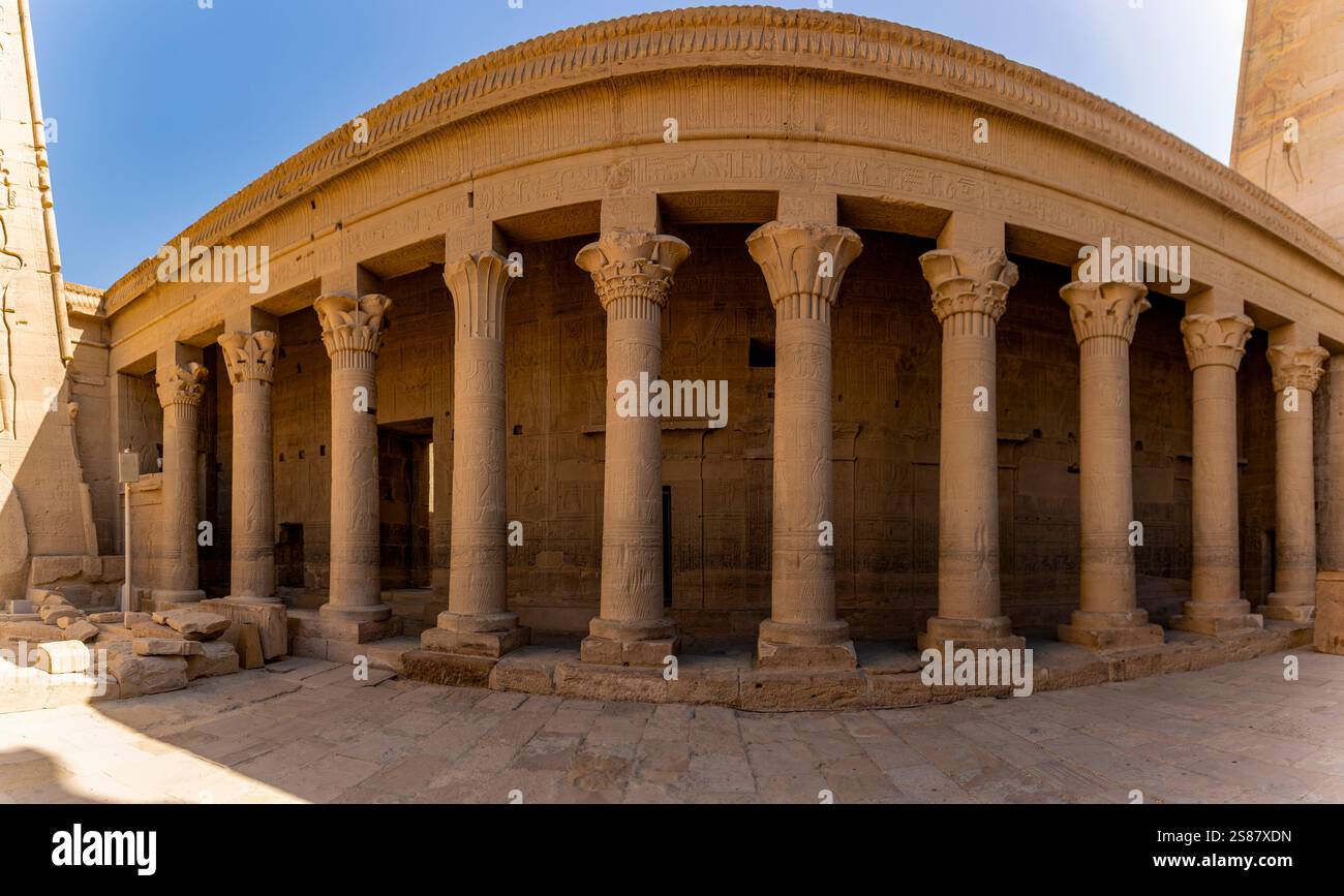Aswan, Egypt; January 18, 2024: Exploring the architecture of the ...