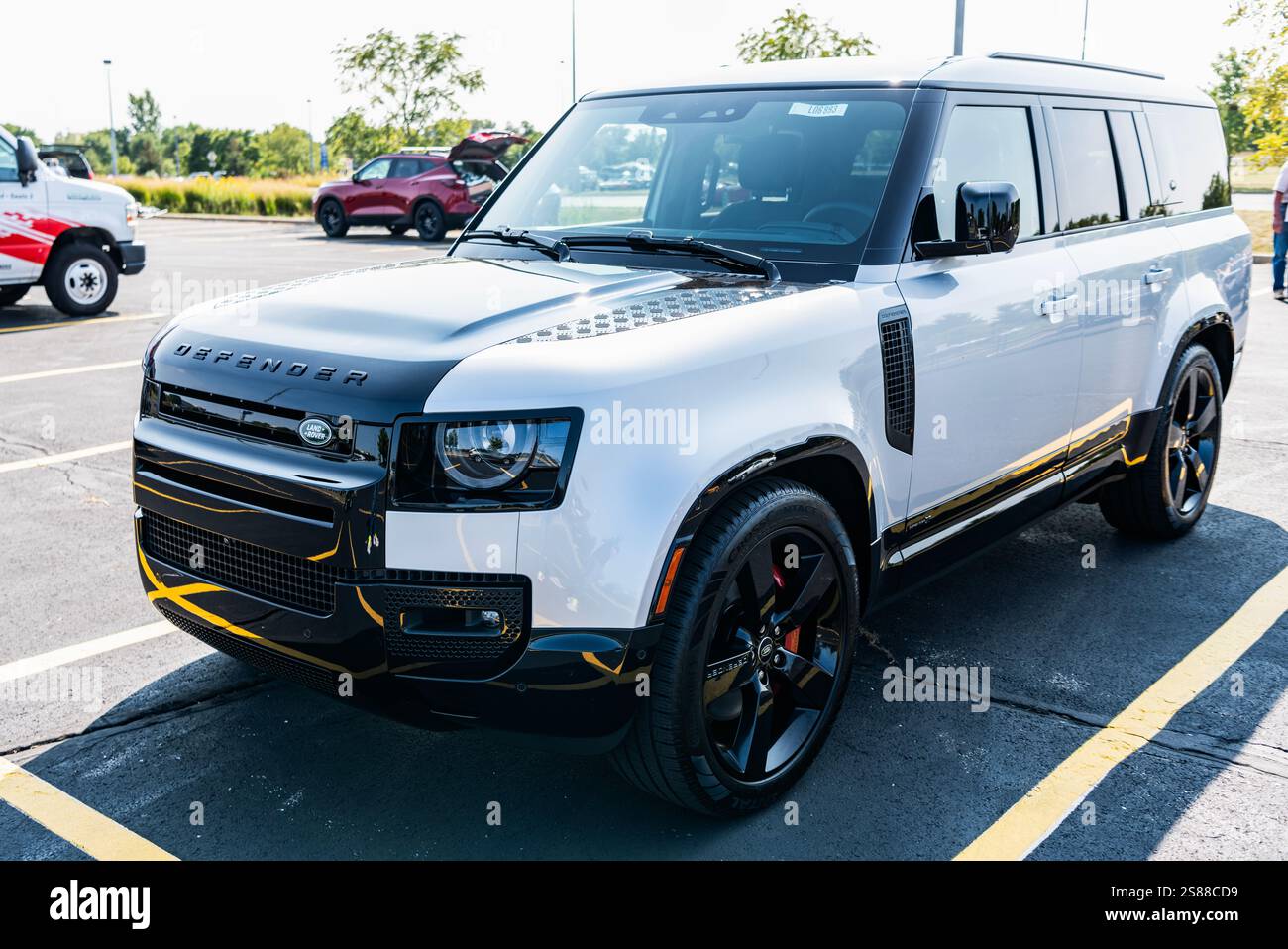 Chicago, Illinois, USA - September 08, 2024: 2024 Land Rover Defender ...