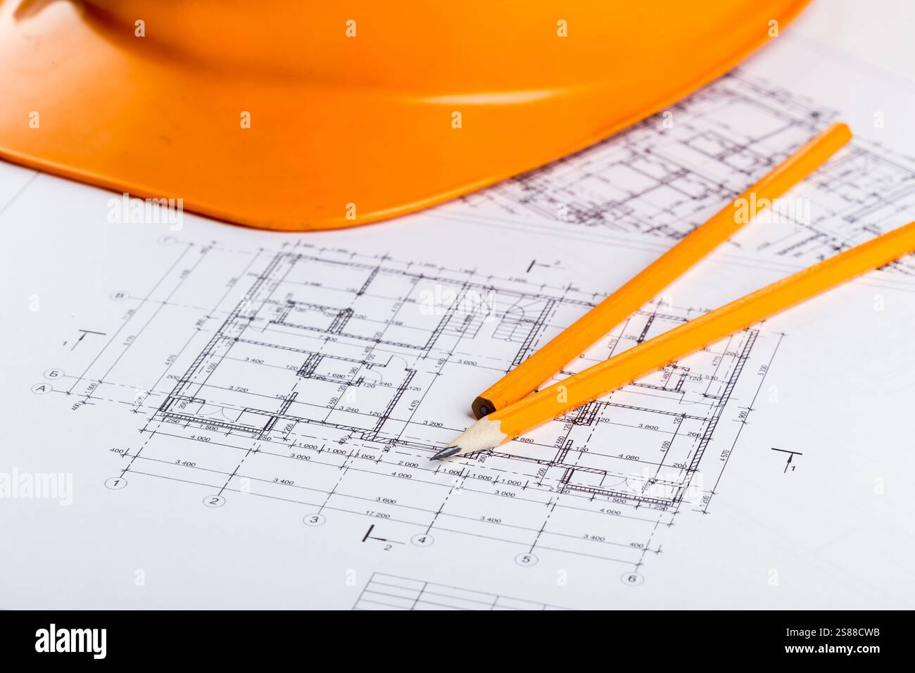 Top view architecture blueprint hi-res stock photography and images - Alamy