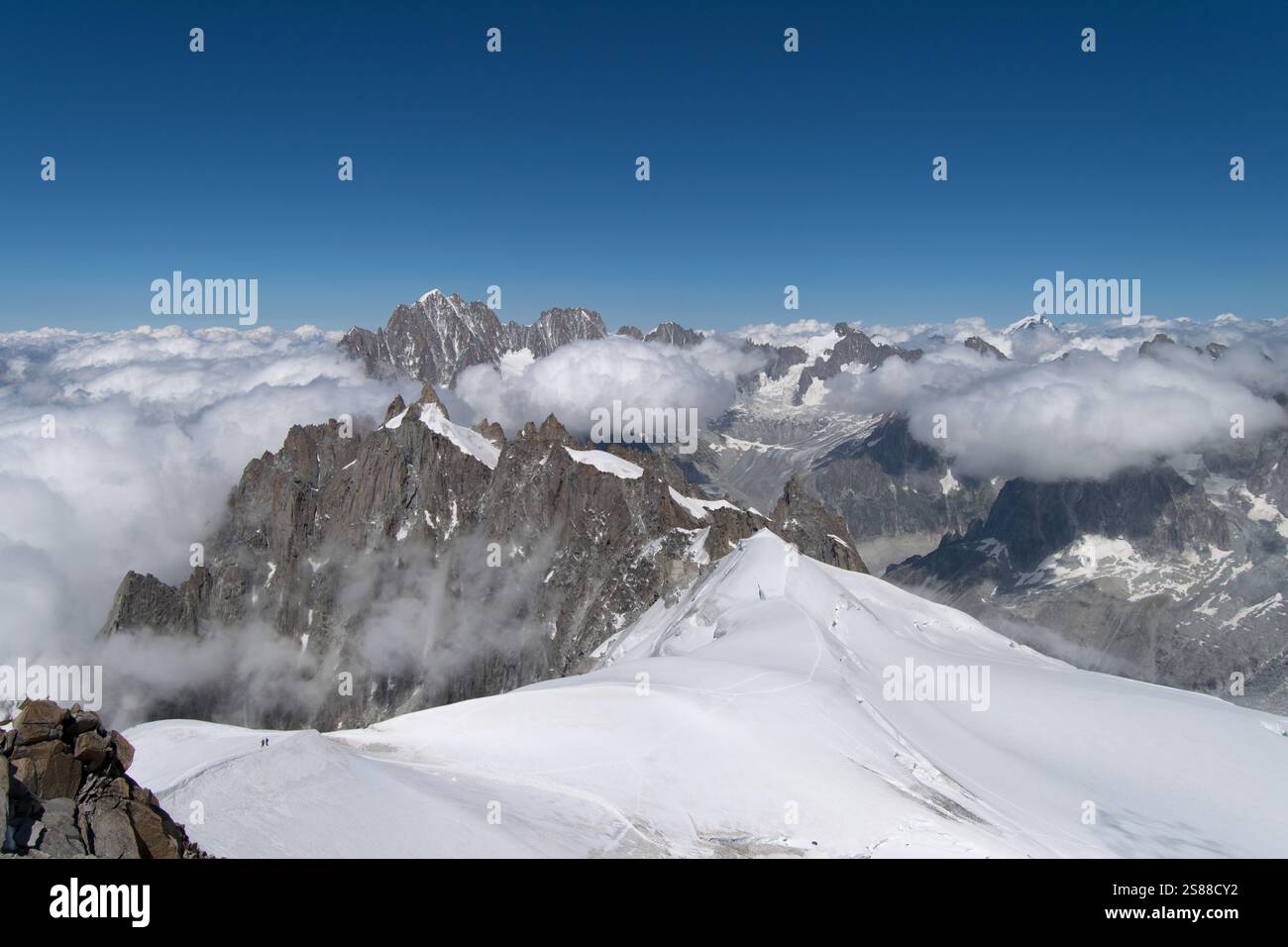 Views of the Mont Blanc massif in the French Alps Stock Photo - Alamy