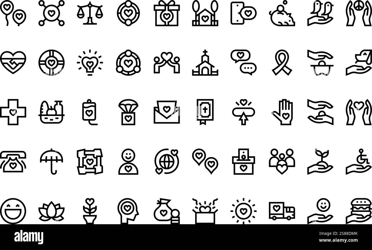Kindness icons High-Quality Vector Icons Collection with Editable ...