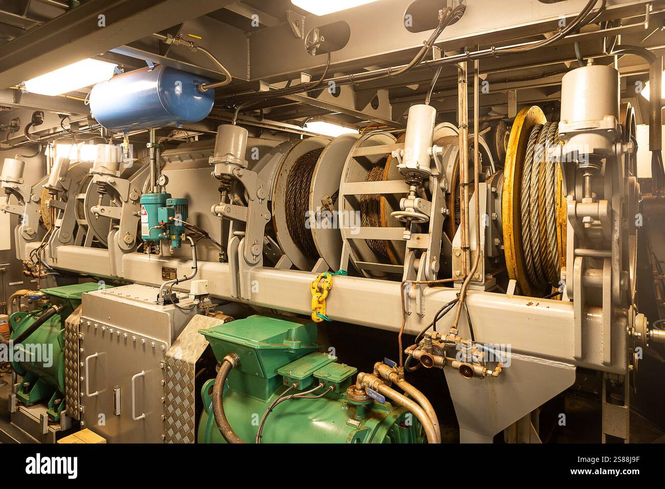 The rope room pictured during a visit to the new vessel Z39 Sophie ...