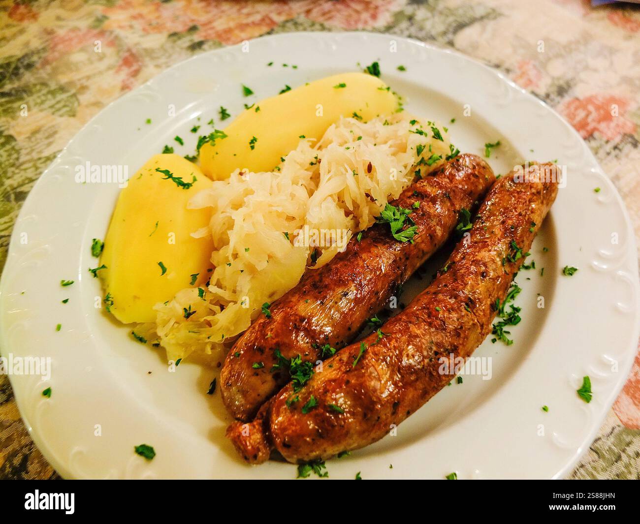 Geman Main Course Classic German main course dishes - Wurst and Stock Photo - Alamy