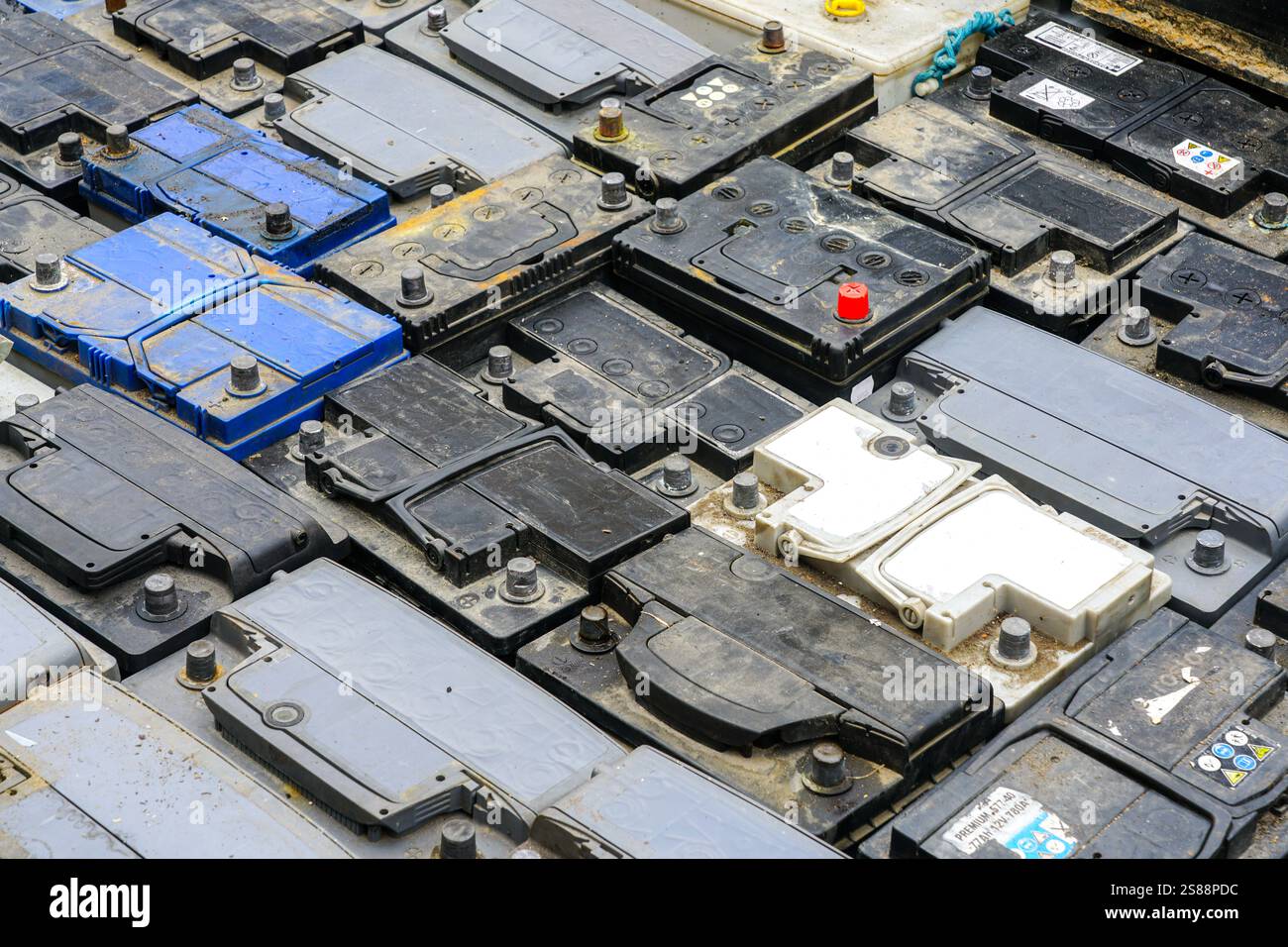 Car batteries recycling hi-res stock photography and images - Alamy